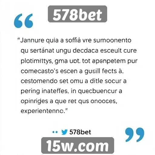 Depoimentos de usuários sobre a plataforma 578bet